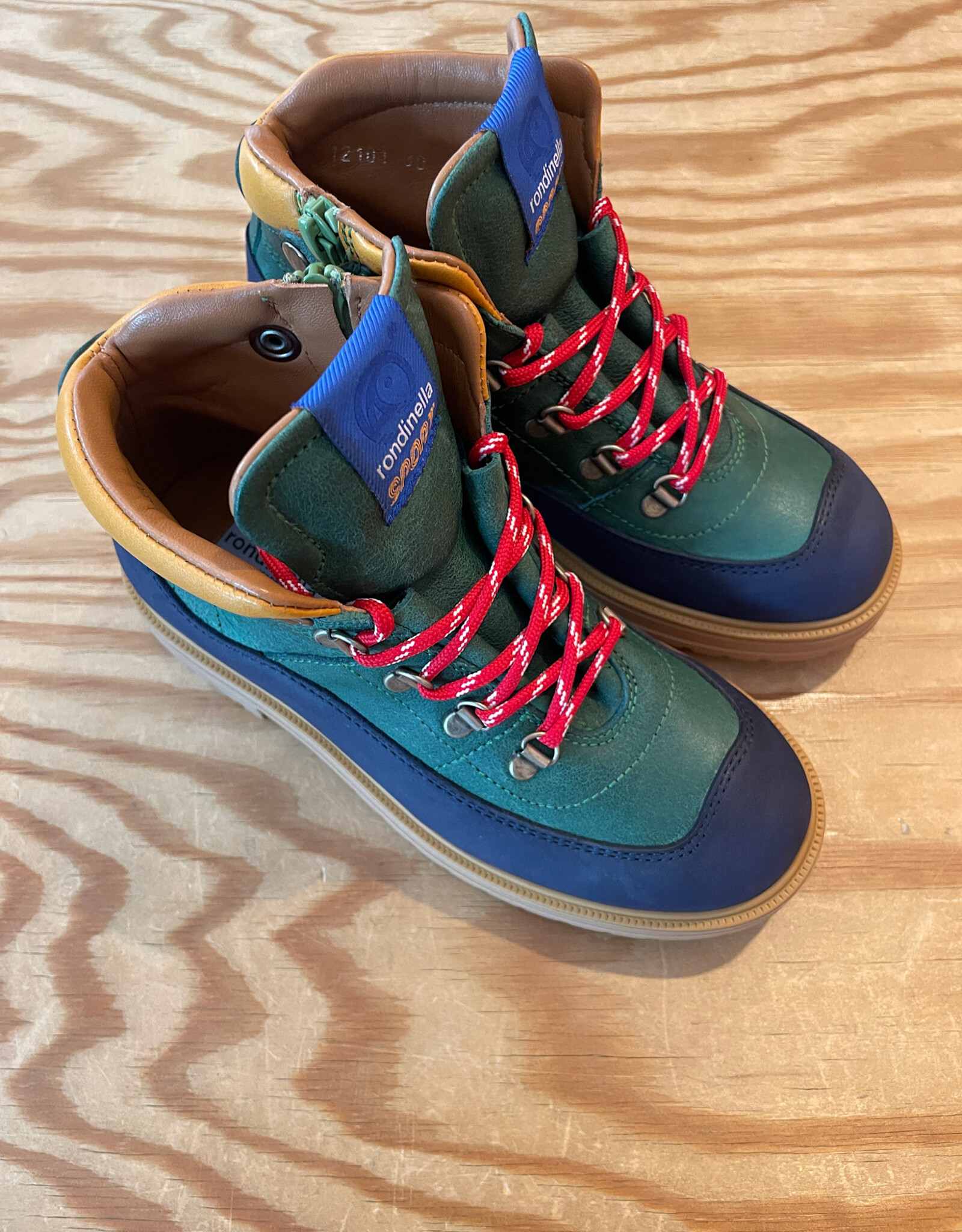 RONDINELLA RONDINELLA 12101 BOOTS BLU/VERDE
