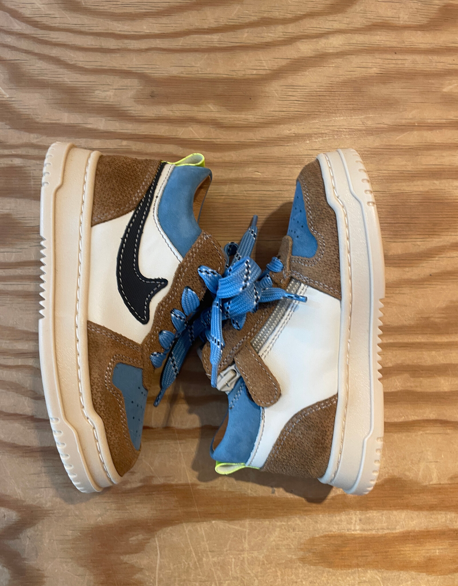 ROMAGNOLI ROMAGNOLI 9591 SNEAKERS PANNA/TURCHESE