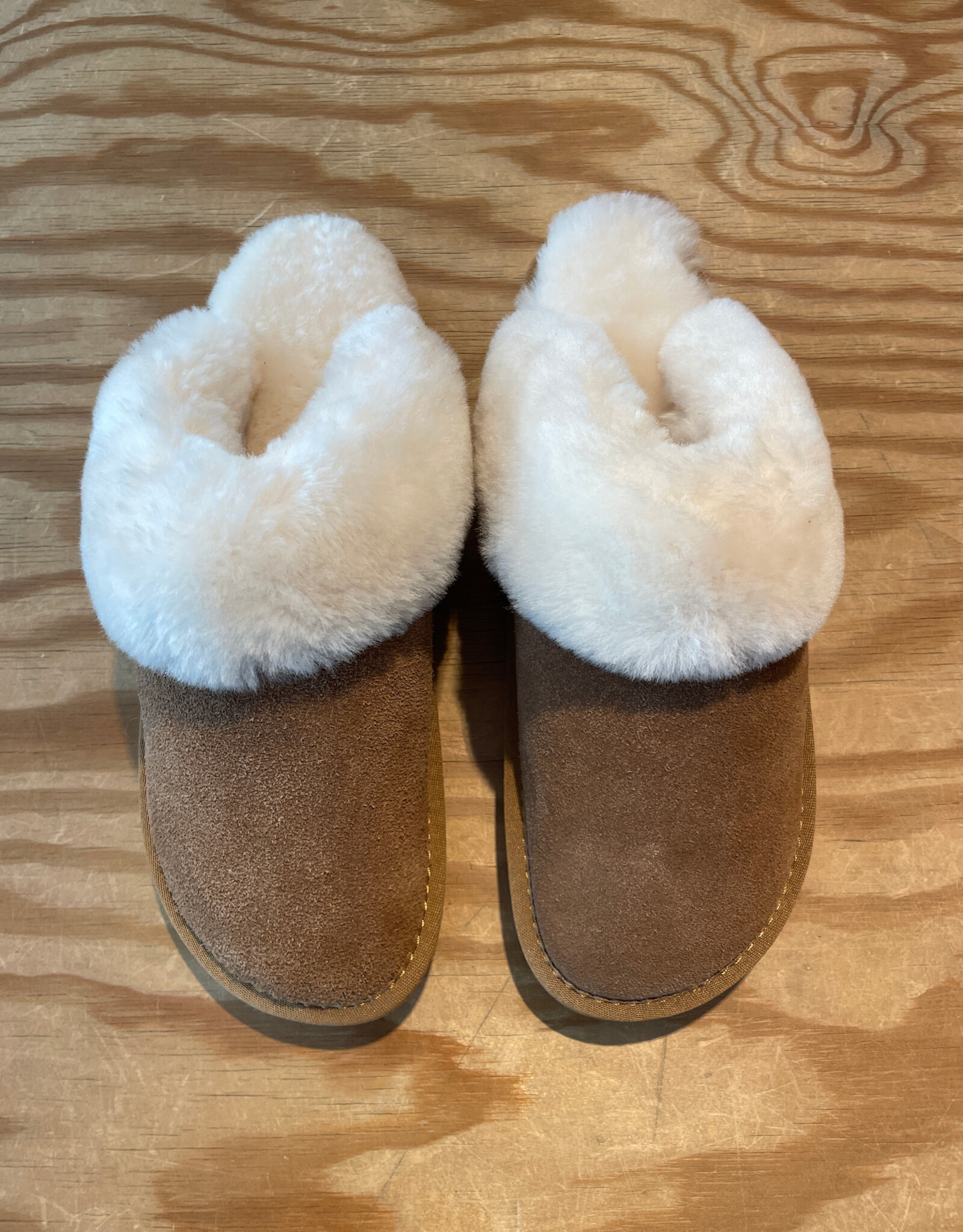EMU EMU MEGAN COMFORT CAMEL WOOL SLIPPERS