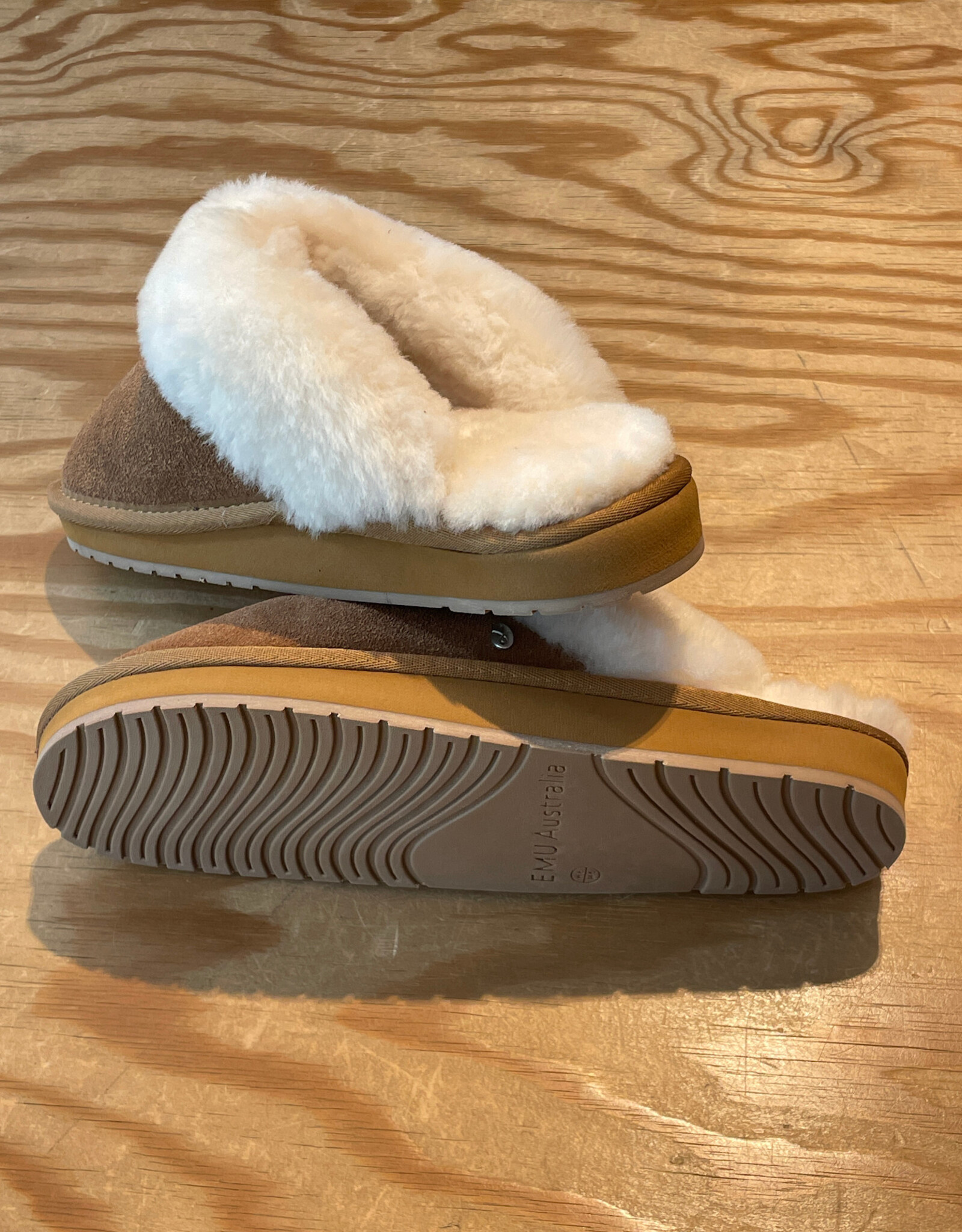 EMU EMU MEGAN COMFORT CAMEL WOOL SLIPPERS