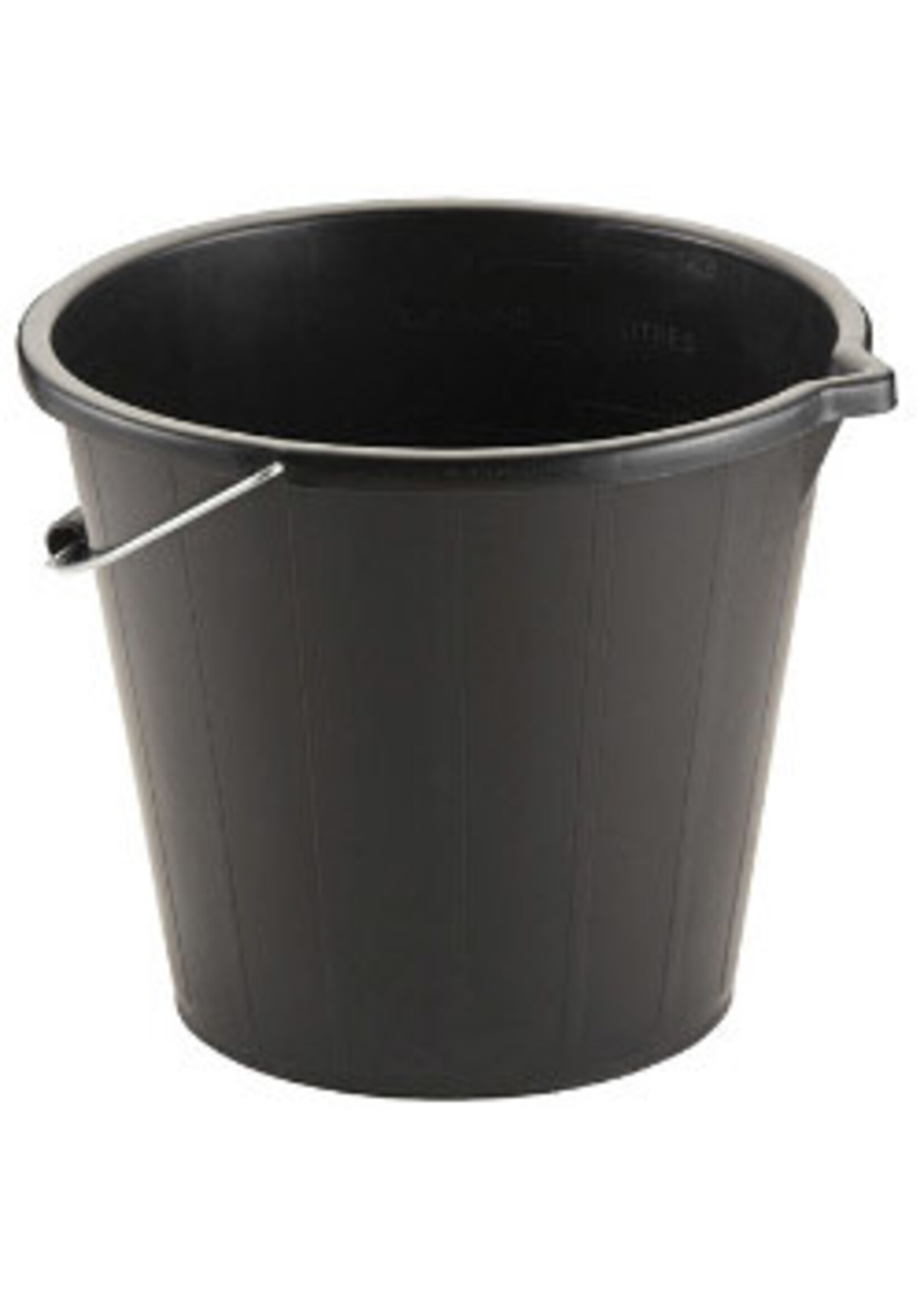 Pro Plas Black Builders Bucket 3 gallon 14 ltr