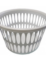 TML Round Laundry Basket Silver