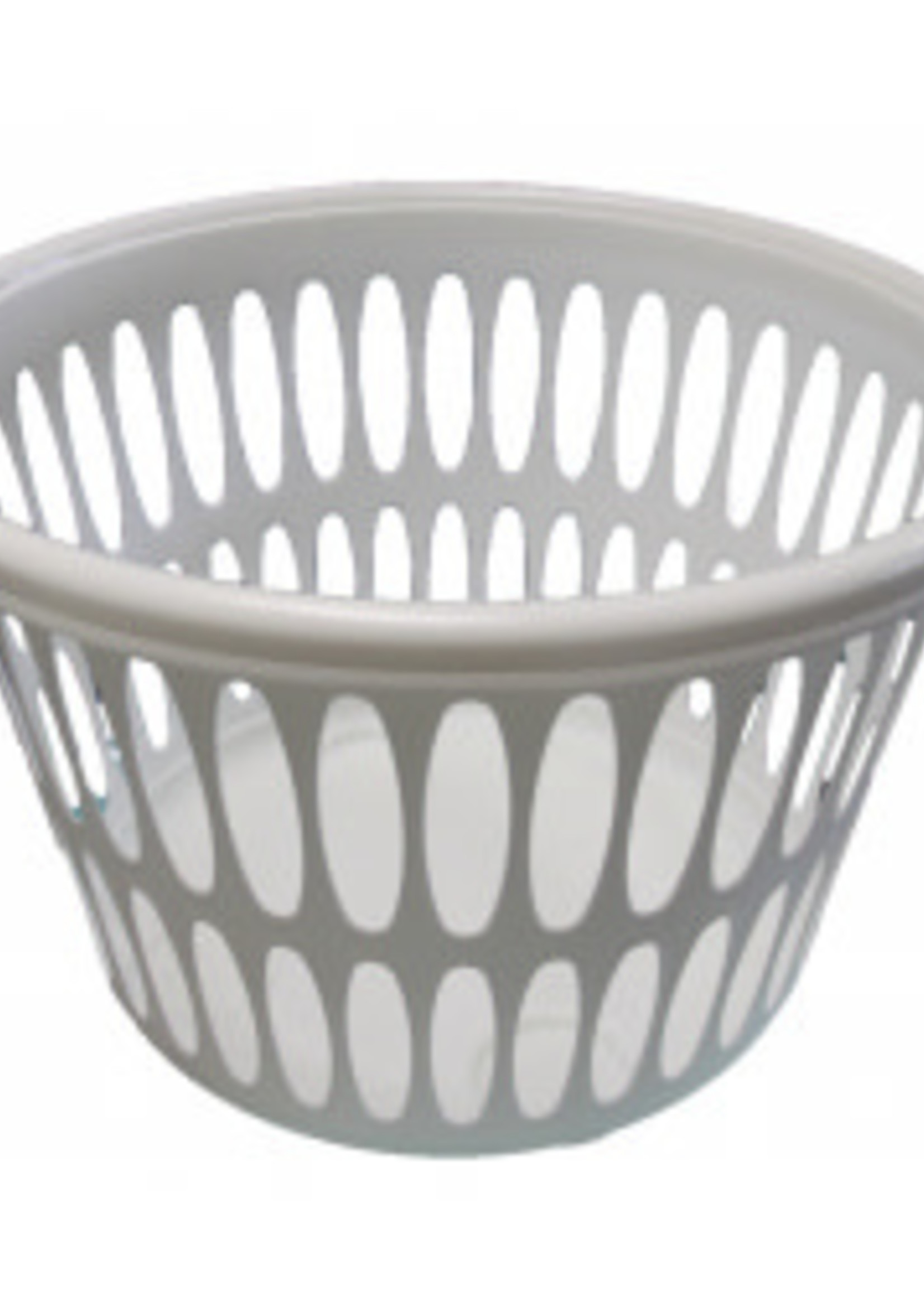 Round Laundry Basket Silver Clock’s Home and Garden
