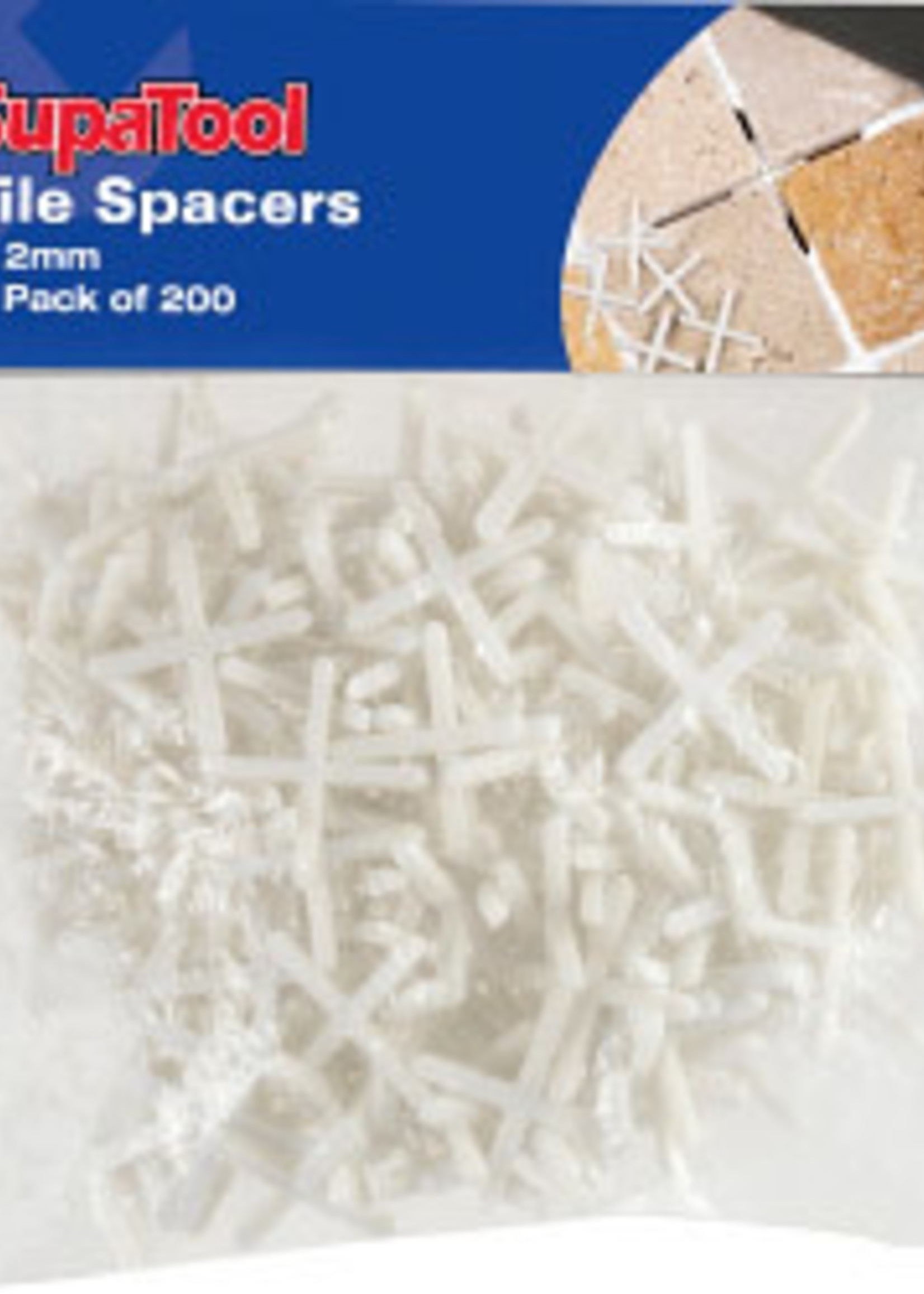 SupaTool SupaTool Tile Spacers 2mm 200 Pack