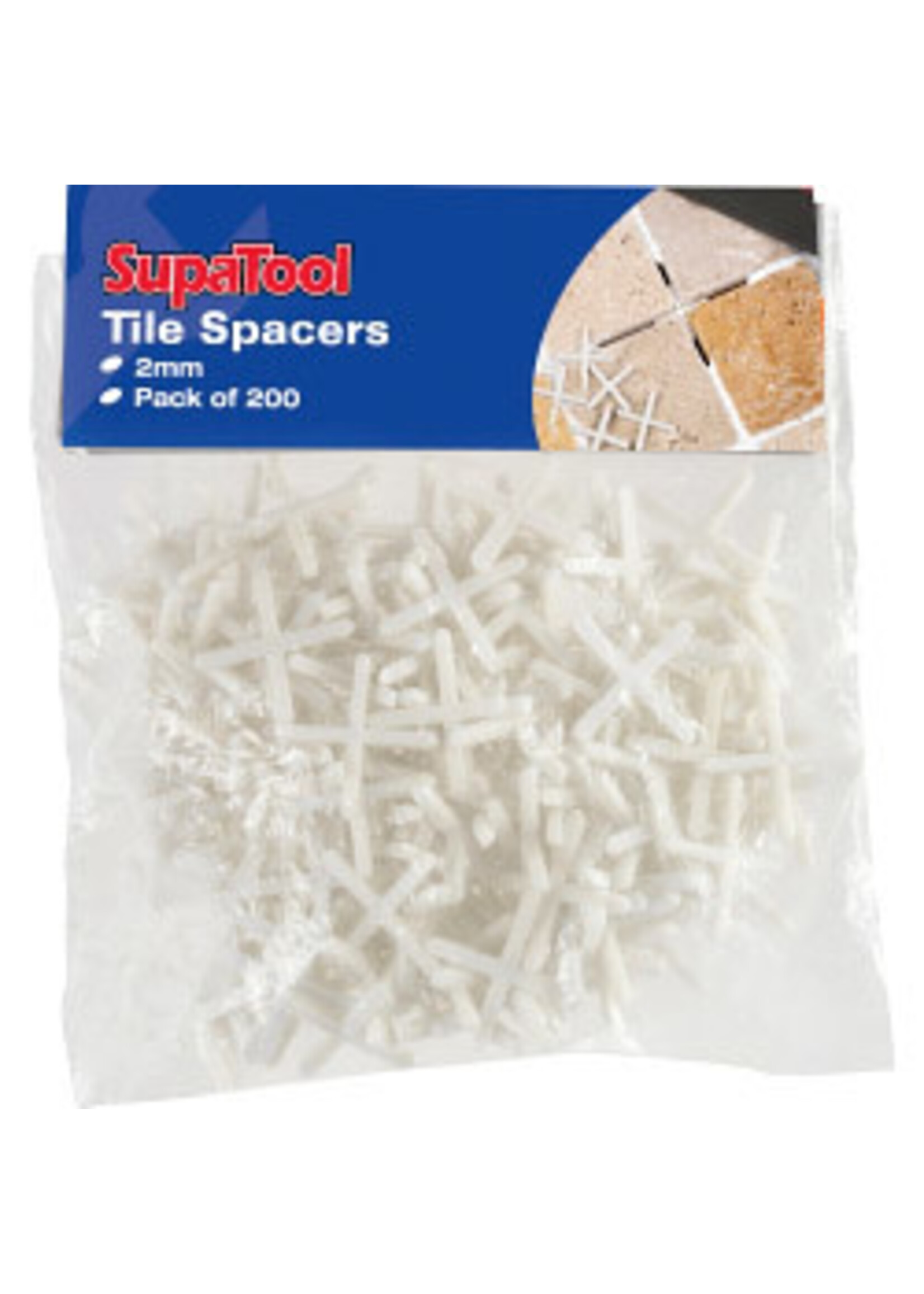 SupaTool SupaTool Tile Spacers 2mm 200 Pack
