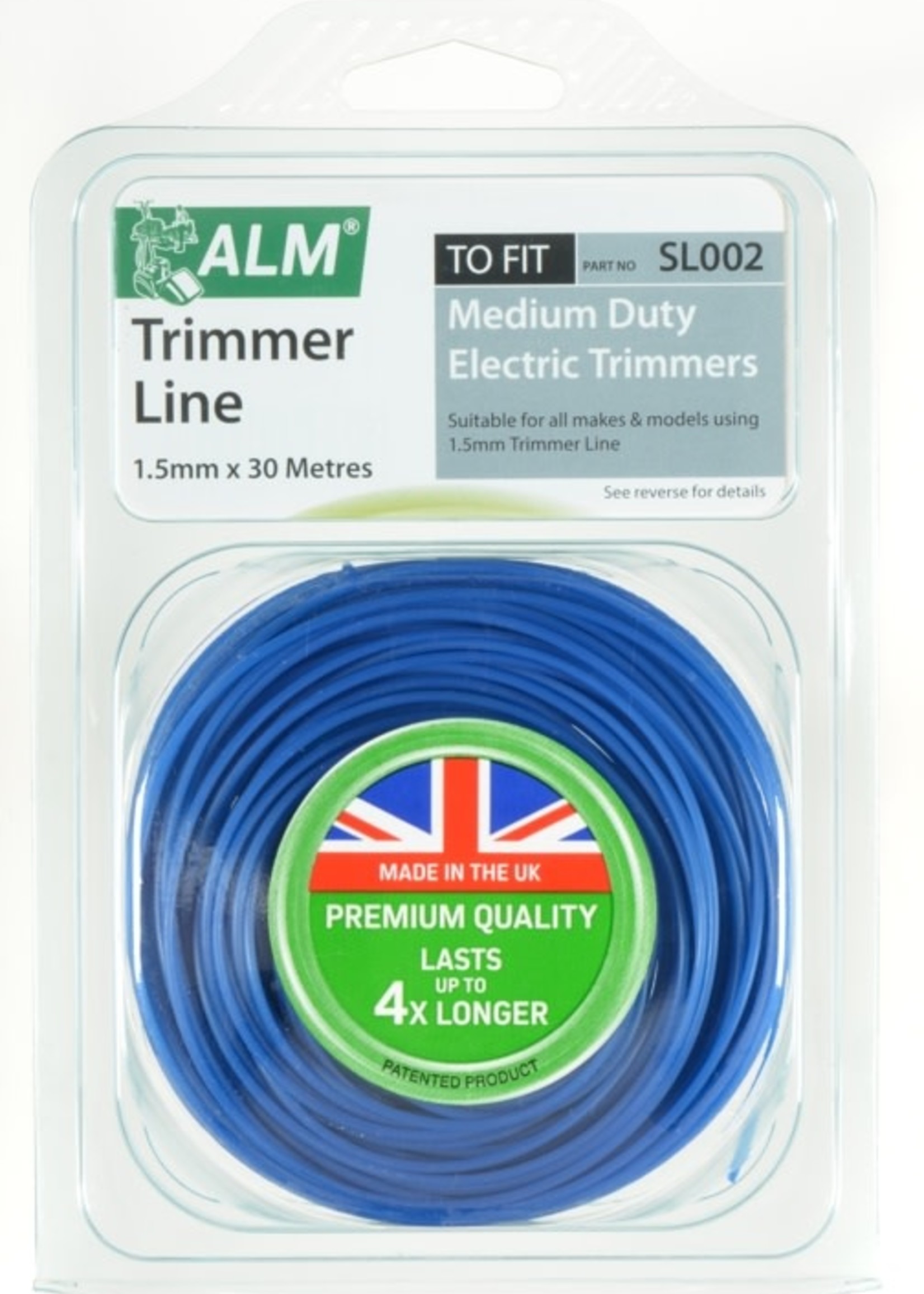 ALM LAWNMOWER SPARES ALM Trimmer Line - Blue 1.5mm x 30m SL002