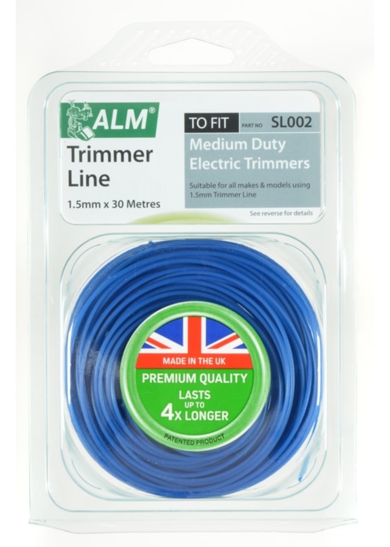 ALM LAWNMOWER SPARES ALM Trimmer Line - Blue 1.5mm x 30m SL002