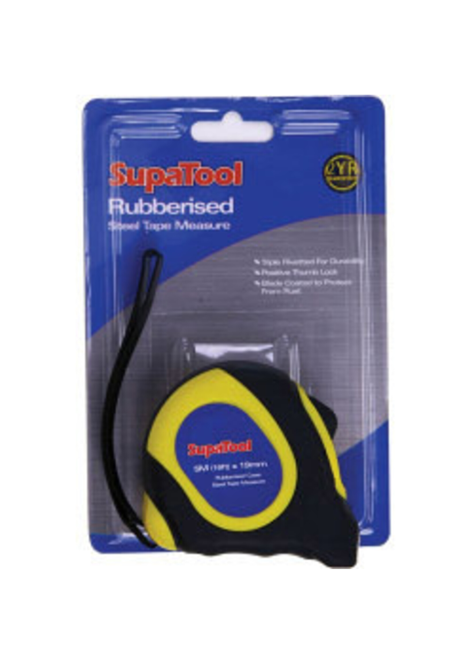 SupaTool SupaTool Rubberised Tape Measure 5m x 19mm