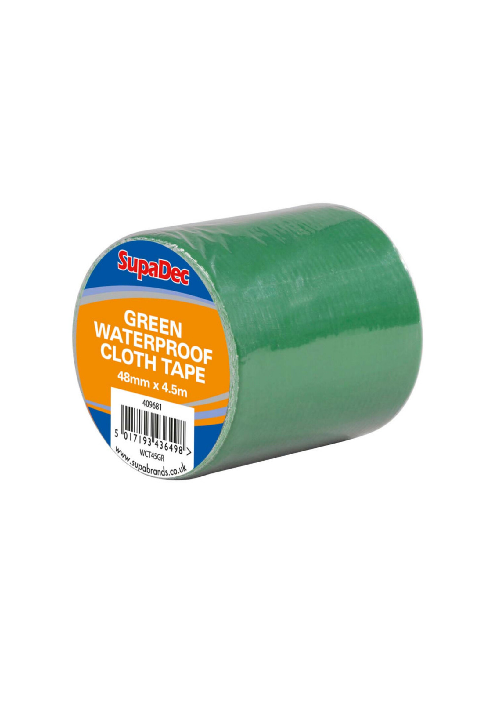 SupaDec SupaDec Waterproof Cloth Tape 48mm x 4.5m Green