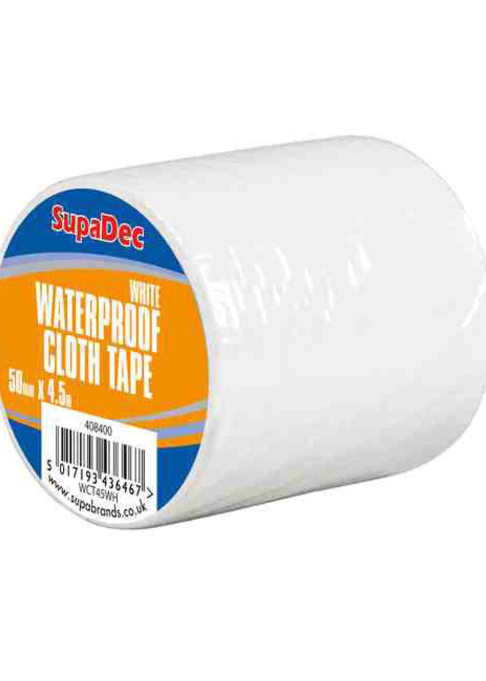 SupaDec SupaDec Waterproof Cloth Tape 48mm x 4.5m White