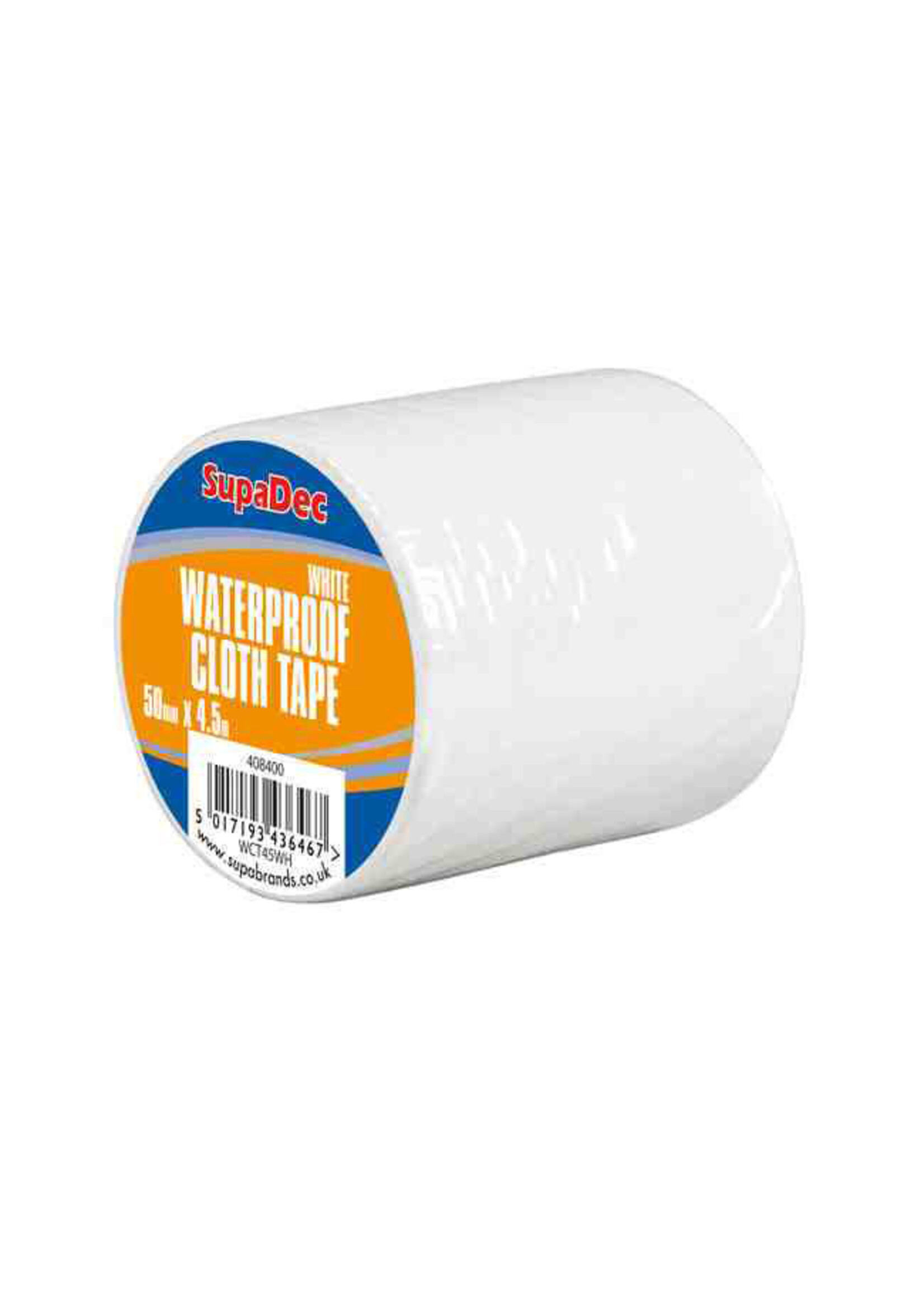 SupaDec SupaDec Waterproof Cloth Tape 48mm x 4.5m White