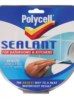 Polycell Polycell Sealant Strip Bathroom & Kitchen - White 22mm