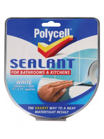 Polycell Polycell Sealant Strip Bathroom & Kitchen - White 22mm