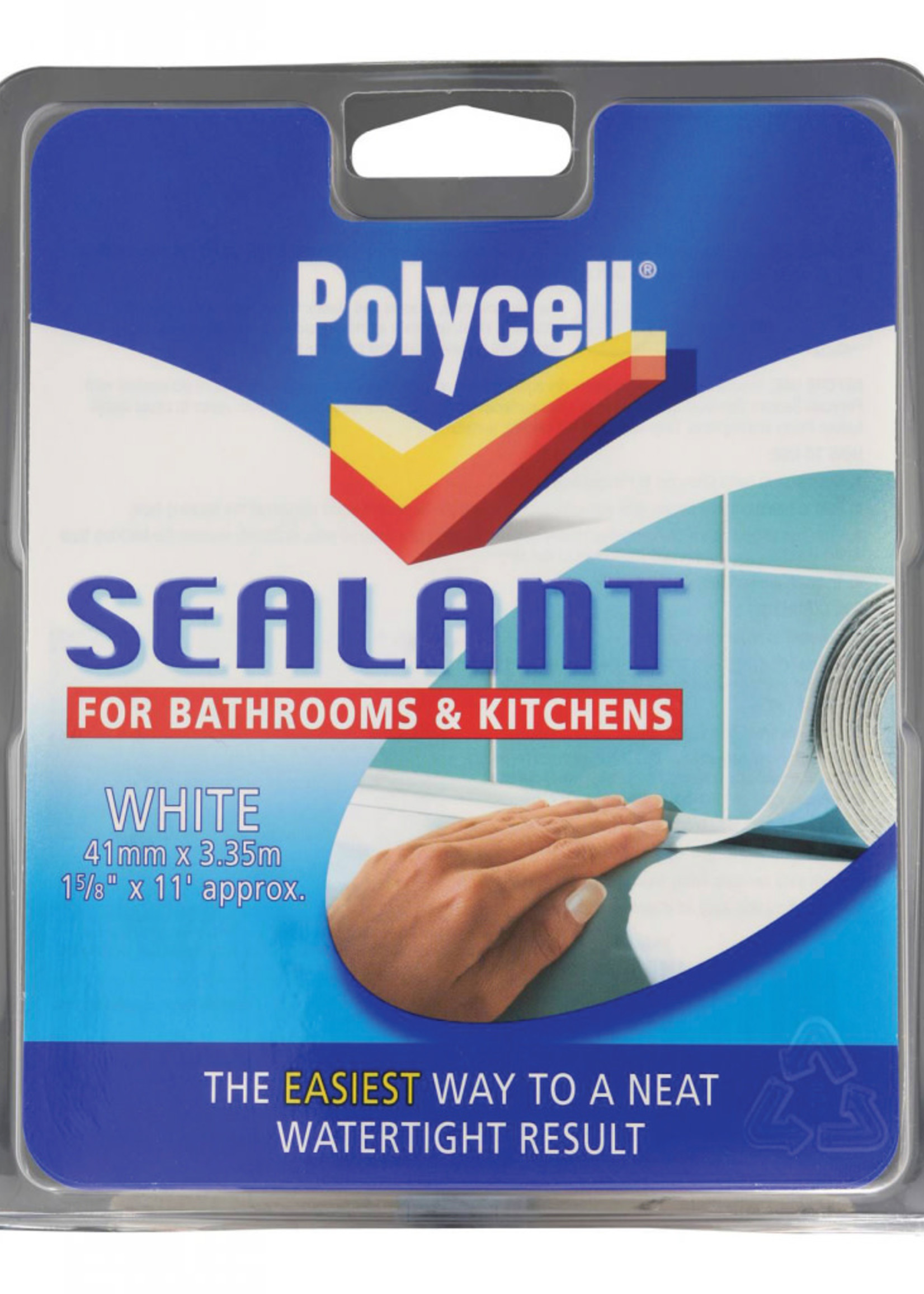 Polycell Polycell Sealant Strip Bathroom & Kitchen - White 41mm