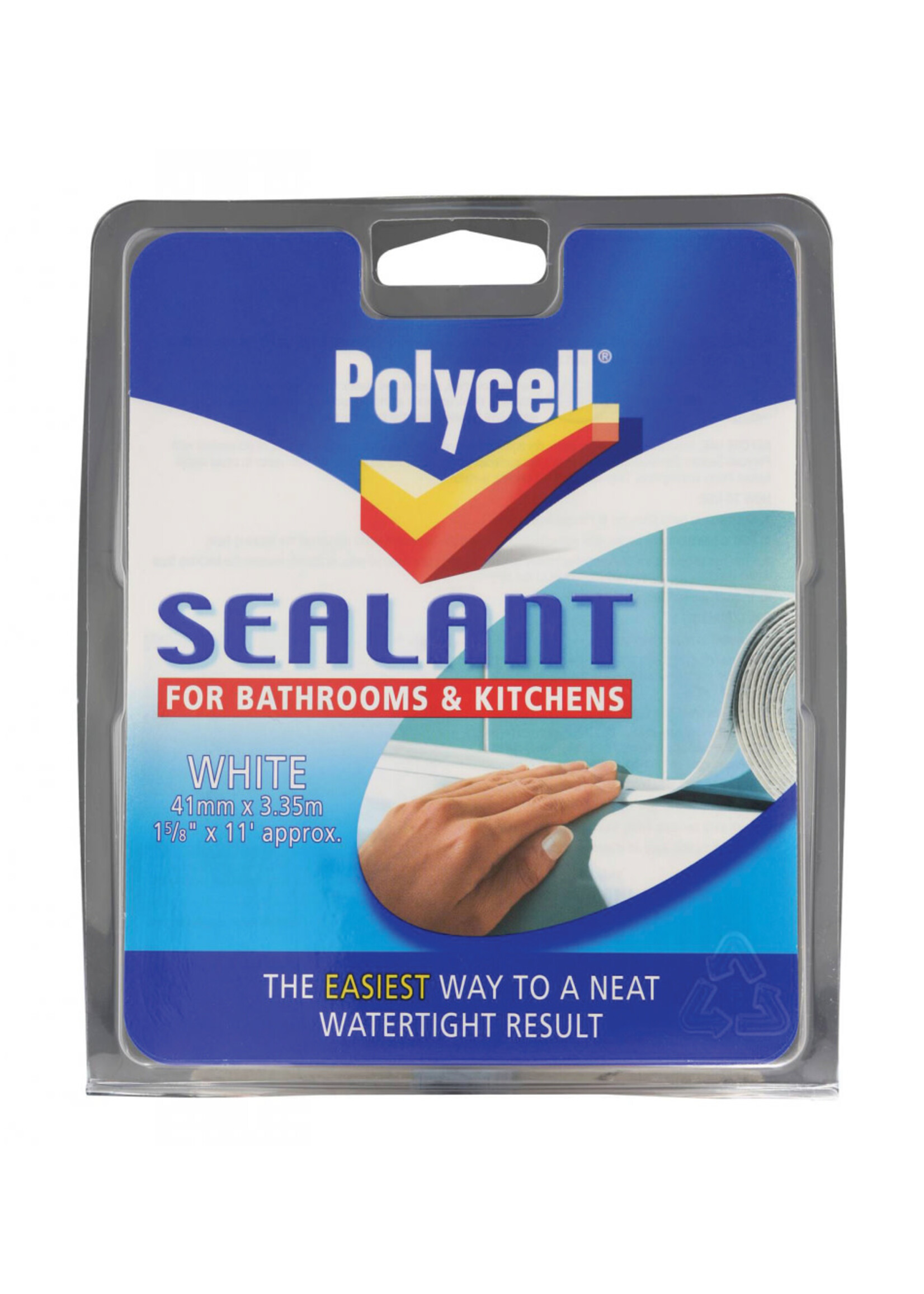 Polycell Polycell Sealant Strip Bathroom & Kitchen - White 41mm