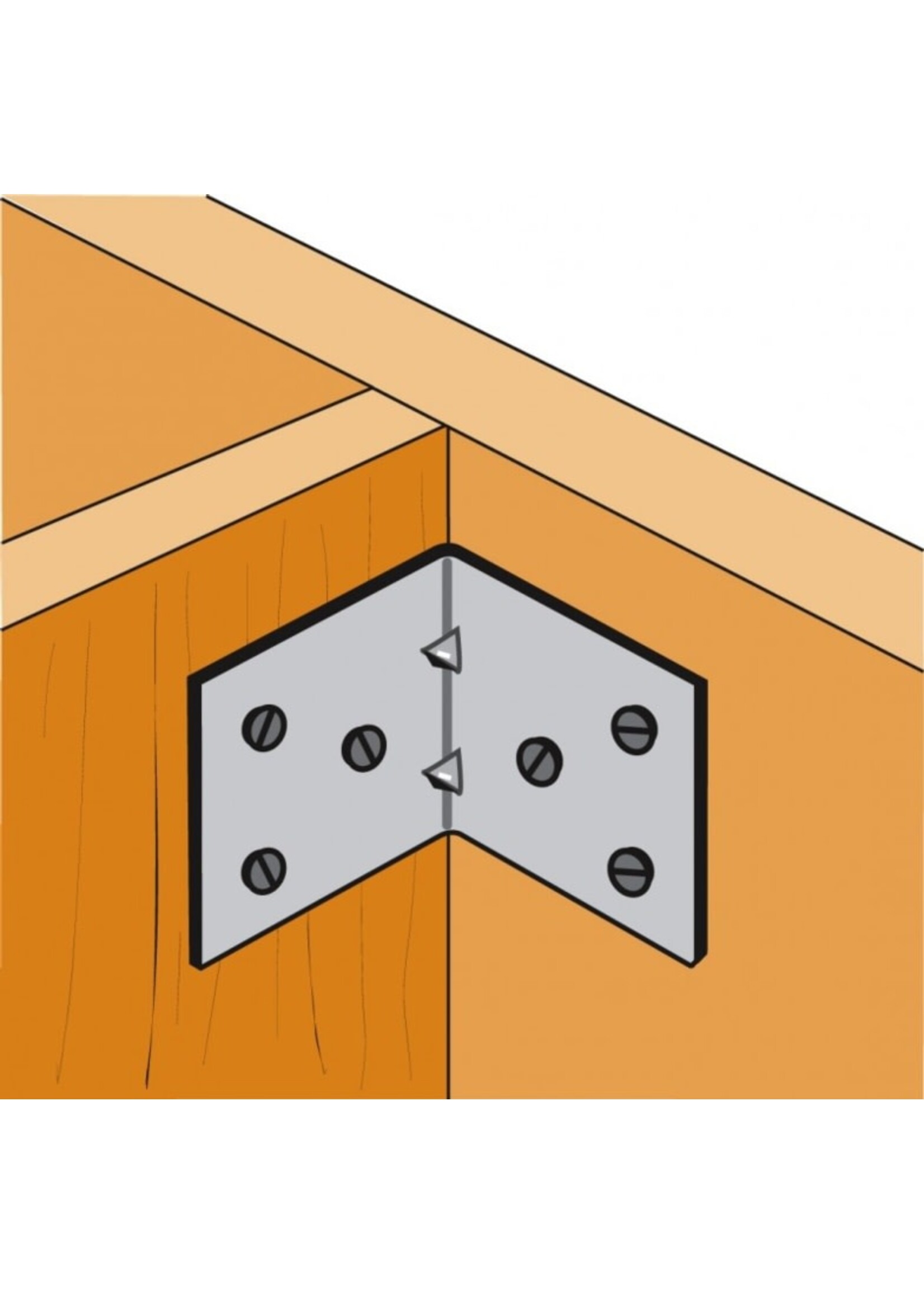 Simpson Strong Tie Light Reinforced Angle Bracket 70 x 50 x 60mm