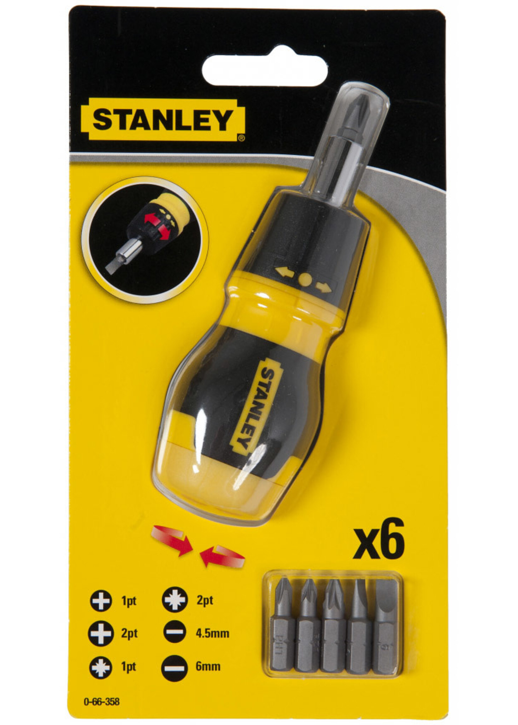 Stanley Stanley Ratchet Screwdriver 6 Piece