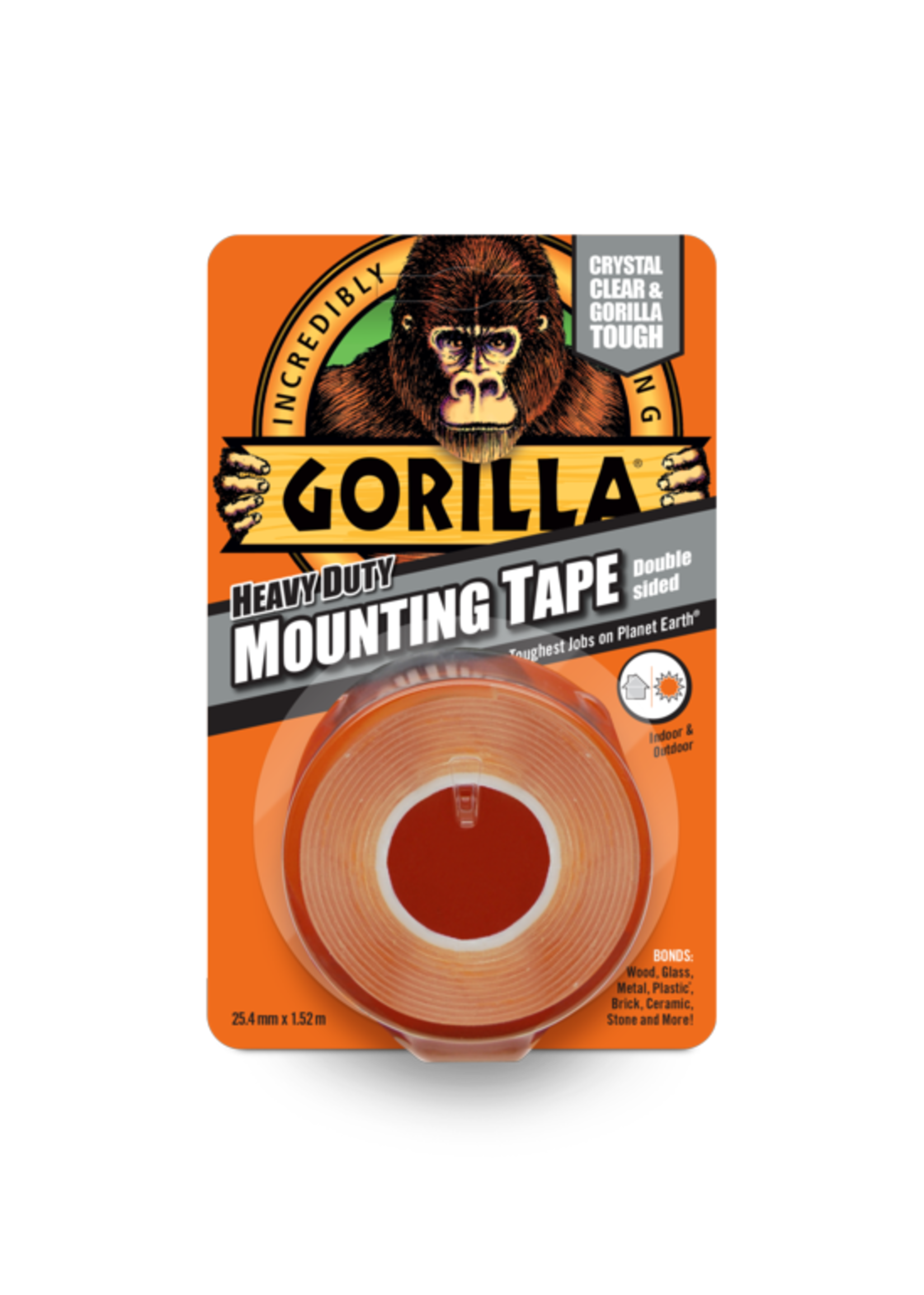 Gorilla Gorilla Heavy Duty Double Sided Mounting Tape 1.5m Clear
