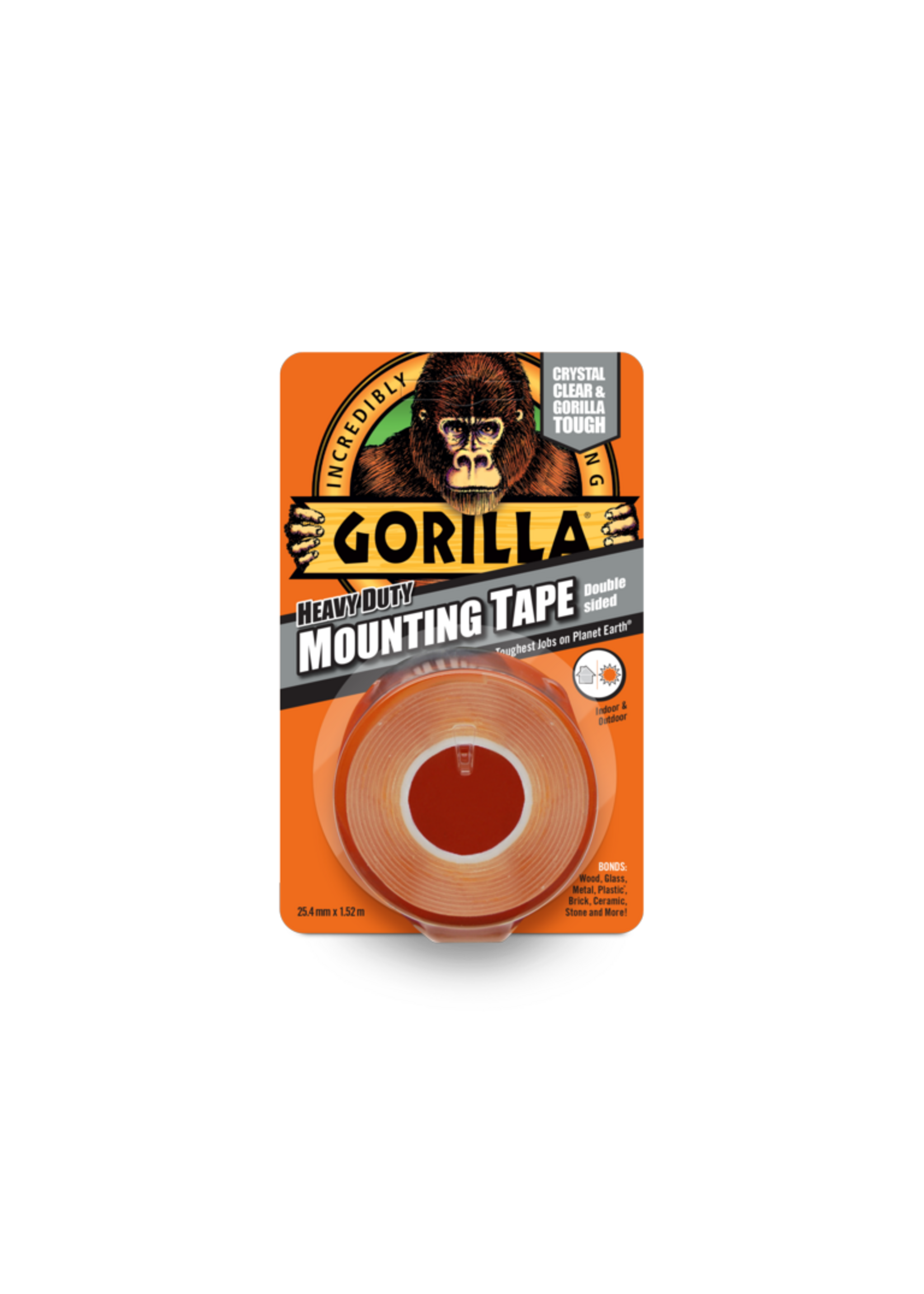 Gorilla Gorilla Heavy Duty Double Sided Mounting Tape 1.5m Clear