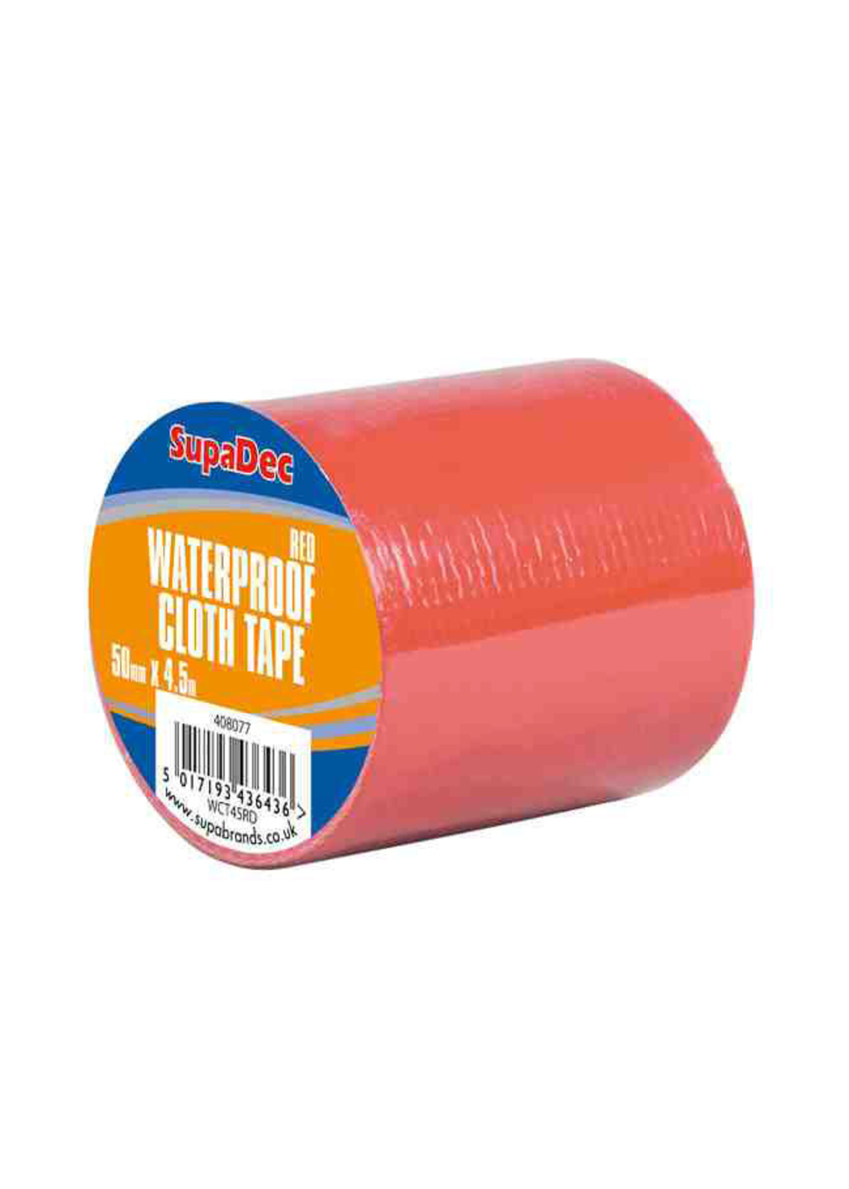 SupaDec SupaDec Waterproof Cloth Tape 48mm x 4.5m Red