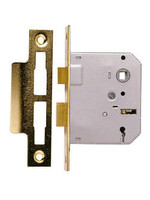 Sterling Sterling 3 Lever Mortice Sashlock 2.5" Brass