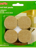 SupaFix Round Felt Pads Pack 8 38mm