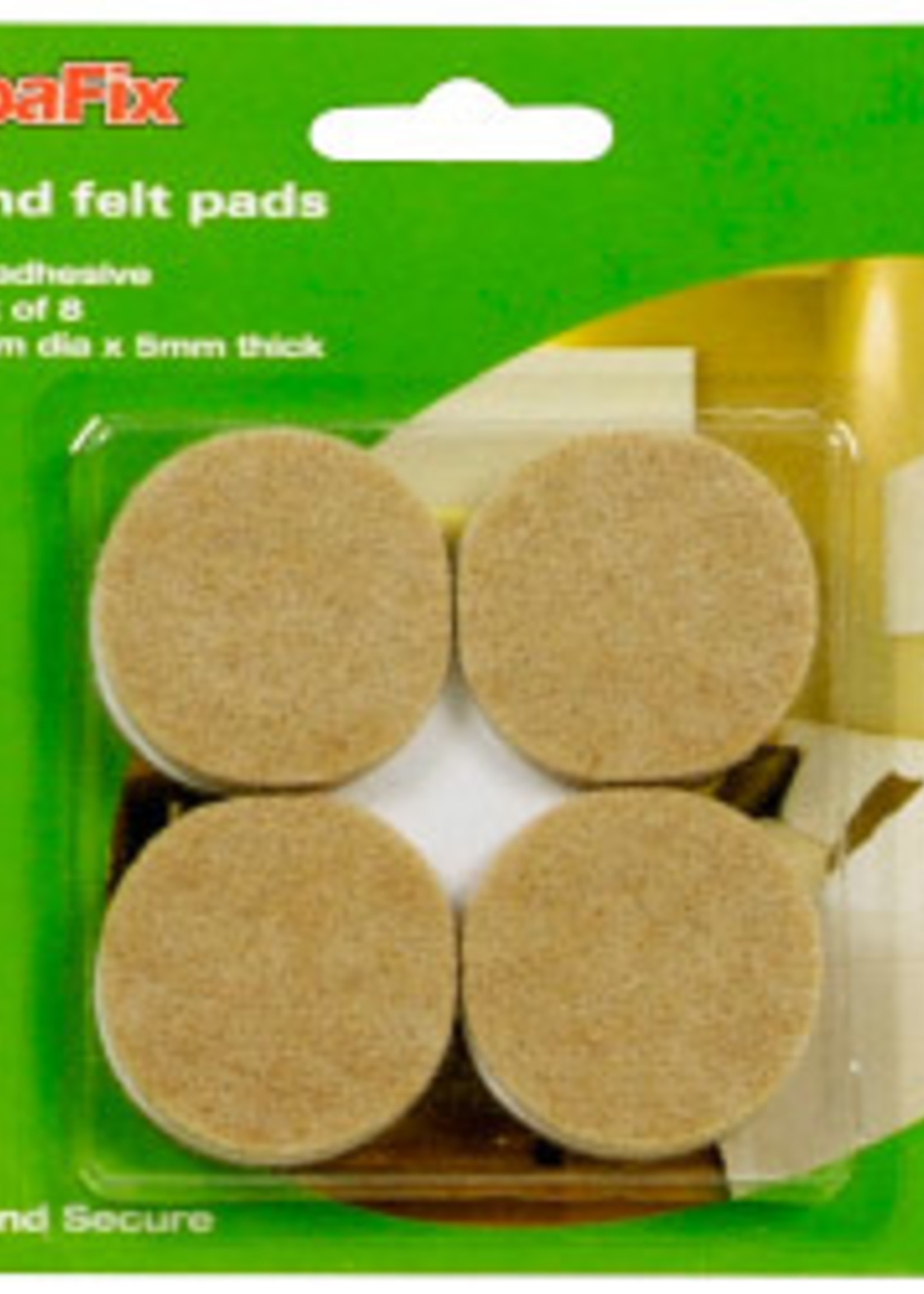 SupaFix Round Felt Pads Pack 8 38mm