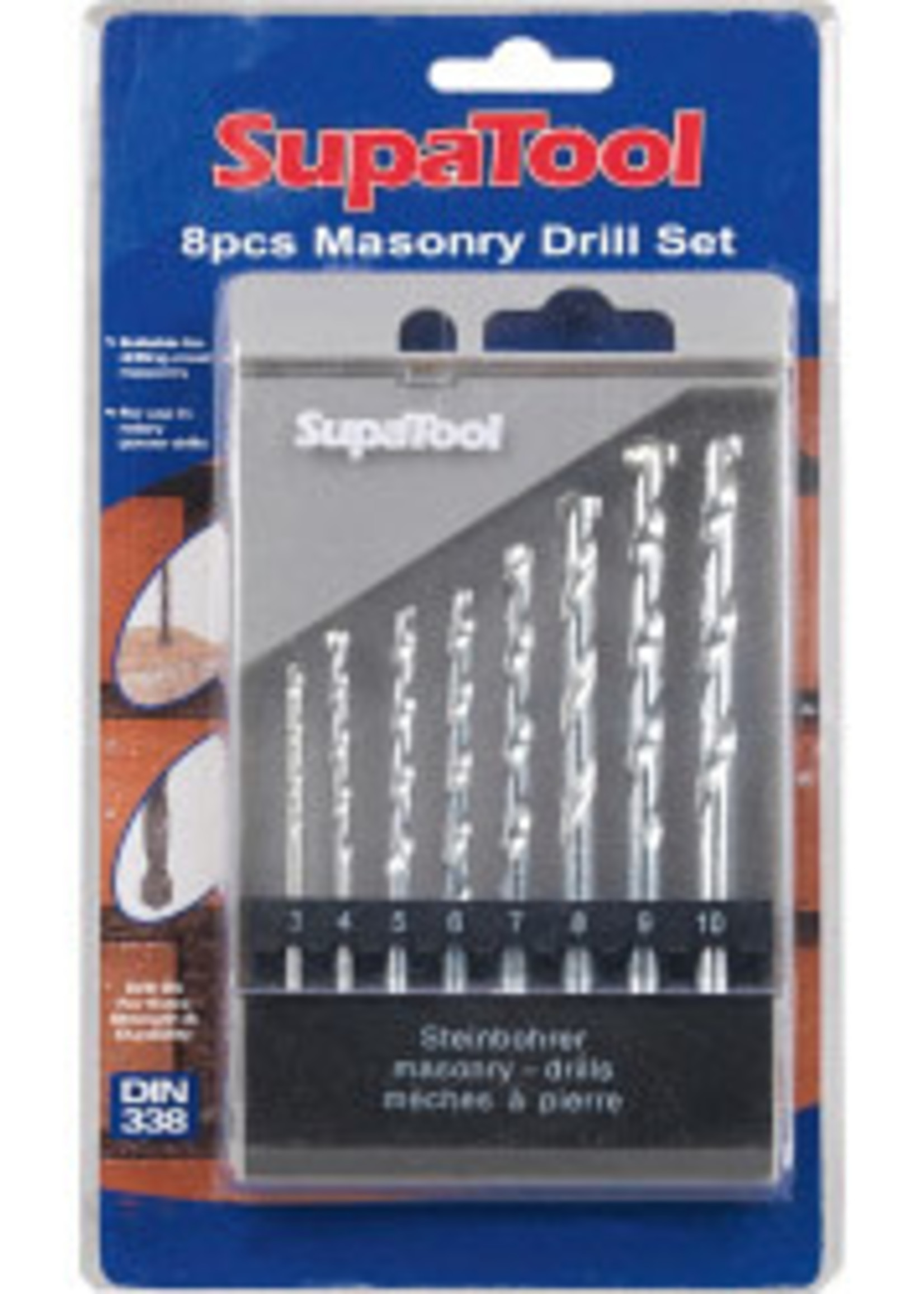 SupaTool SupaTool Masonry Drill Bits 8 Piece