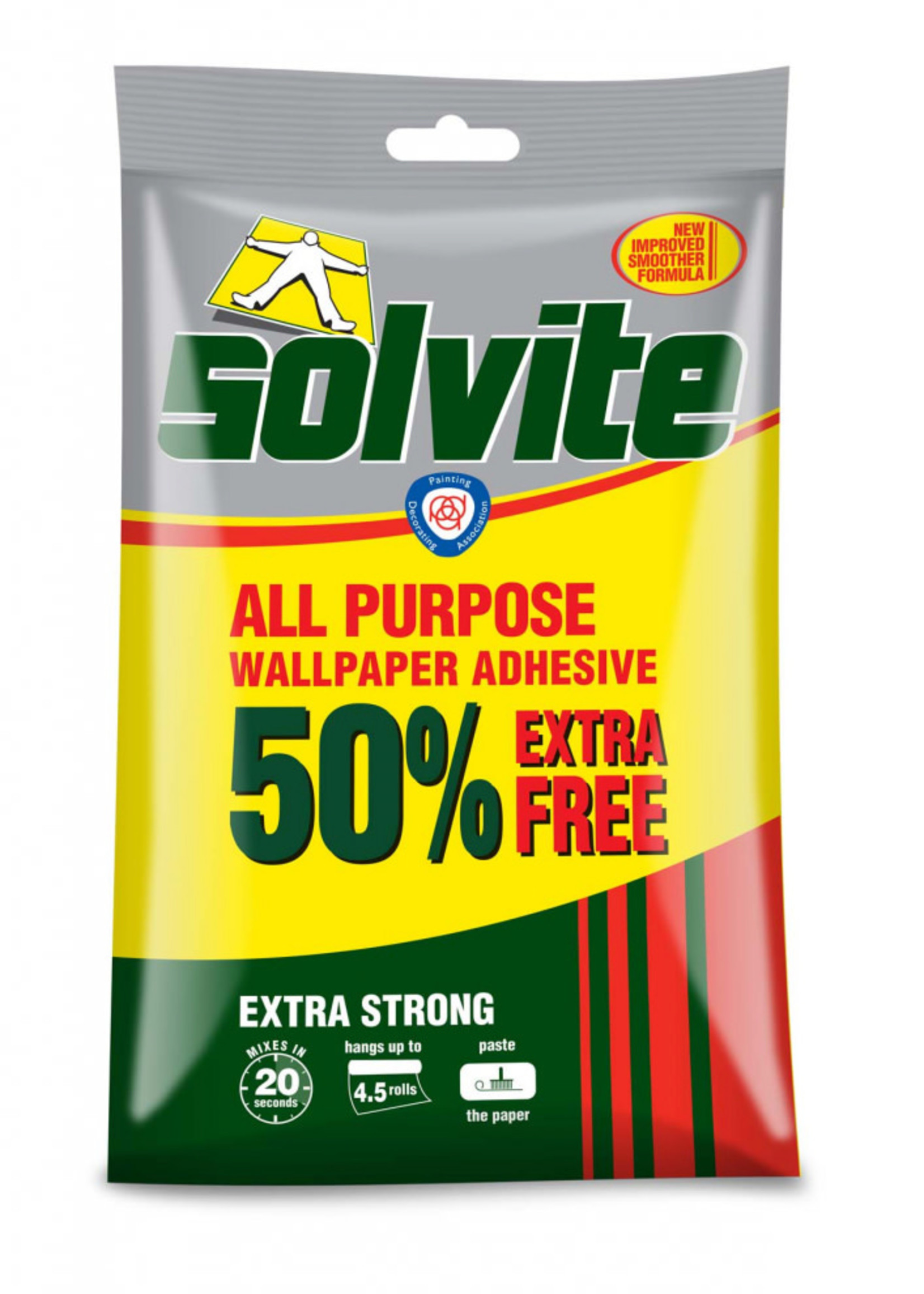 Solvite (henkel) Solvite All Purpose Wallpaper Adhesive 3 Roll + 50% Free