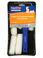 SupaDec Supadec Mini Long Pile Roller Set 4" 100mm 5 pack