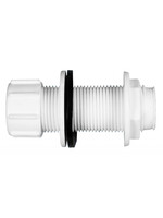Securplumb Overflow Tank Connector Straight 22mm White