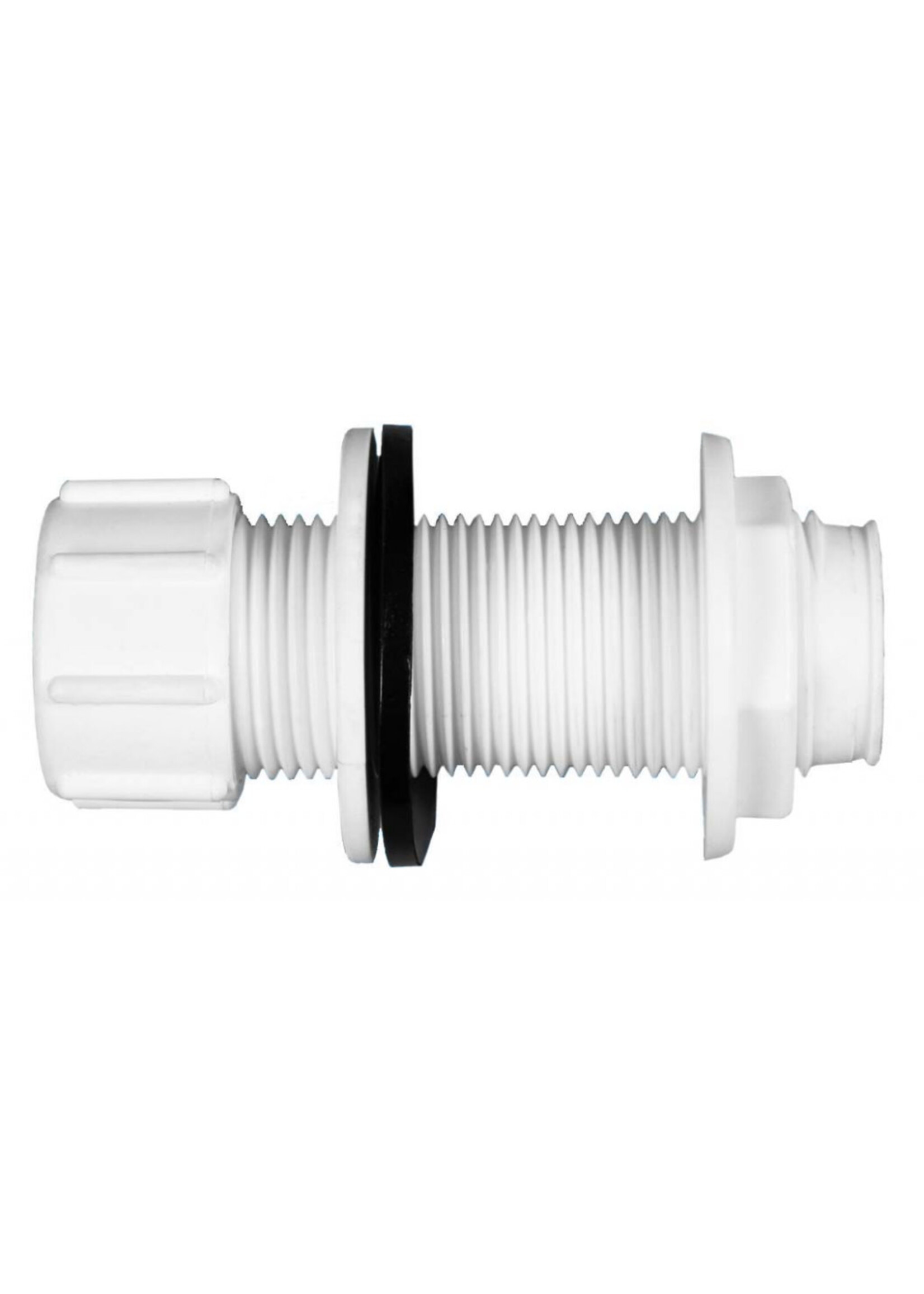 Securplumb Overflow Tank Connector Straight 22mm White