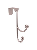Select Over The Door Hanger - 2 Ball End Hook on Metal Chrome