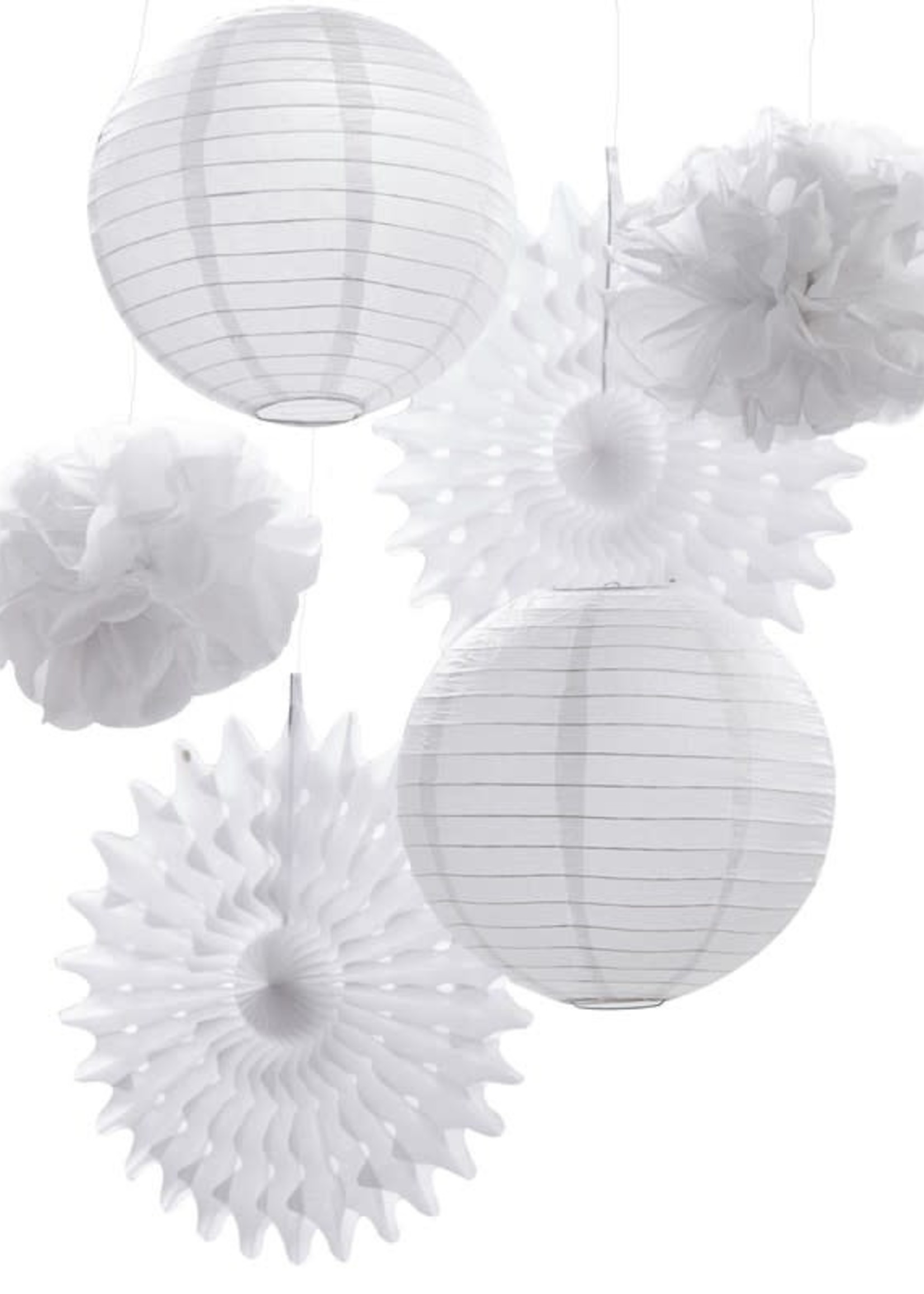 White Hanging Decs