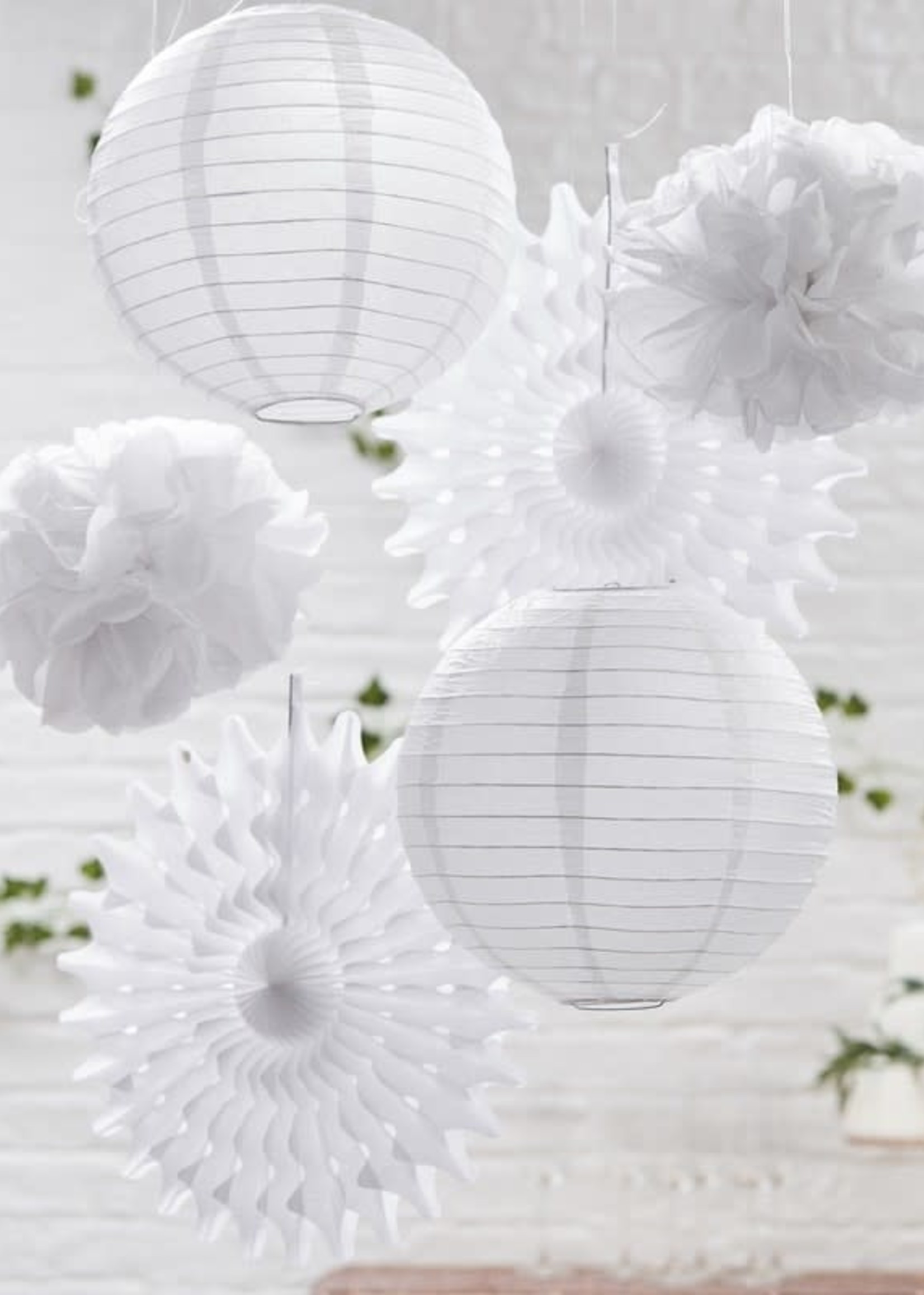 White Hanging Decs