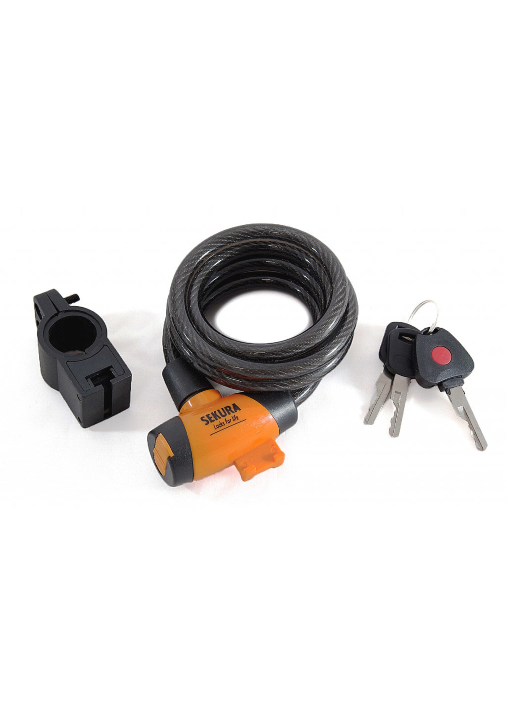 Sport Direct Sport Direct Cable Lock - Black 10mm x 185cm