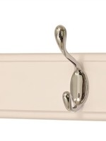 White board hook rail with 4 chrome hooks