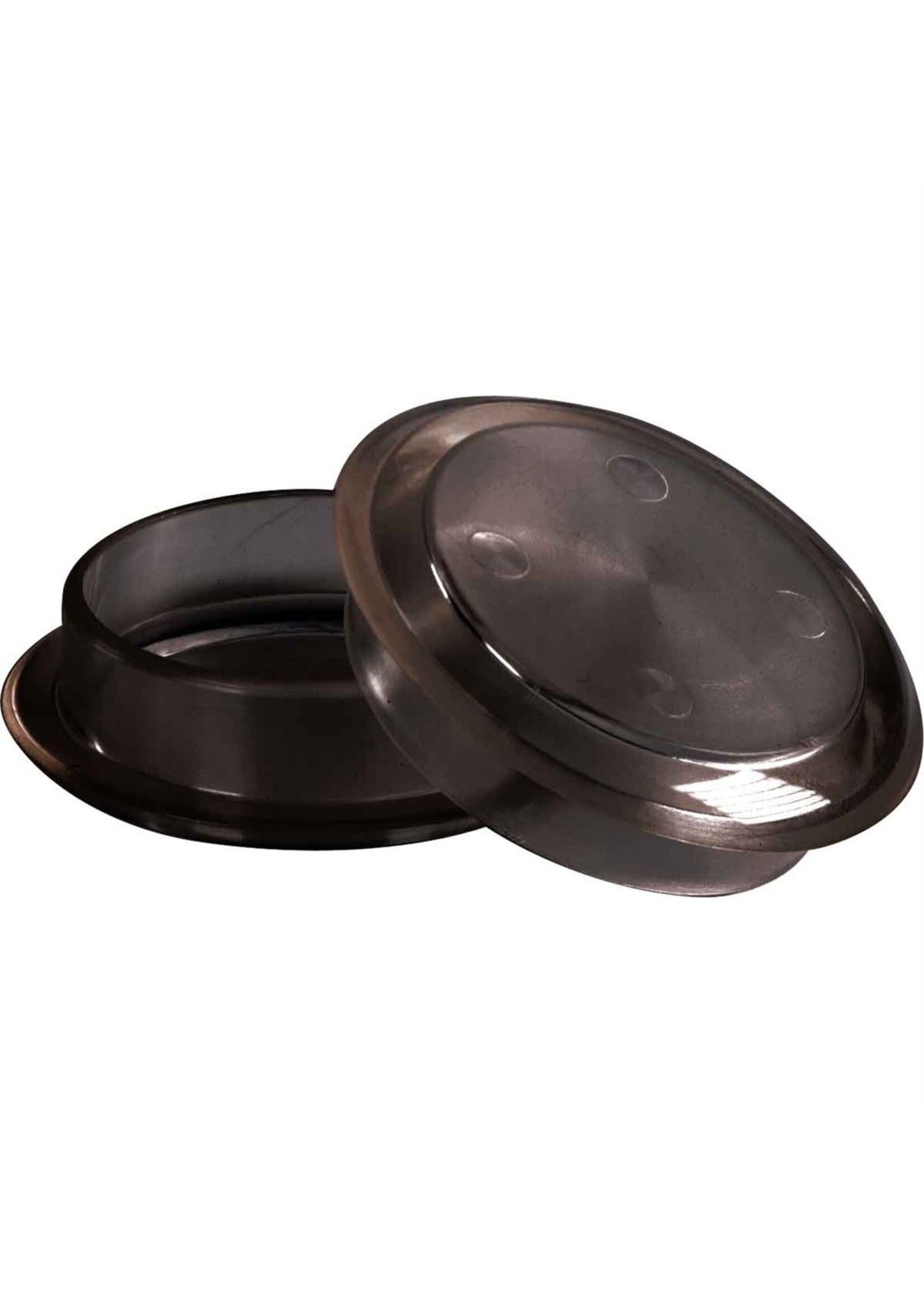 Castor Cups - Deep Plastic 45mm Brown PK4