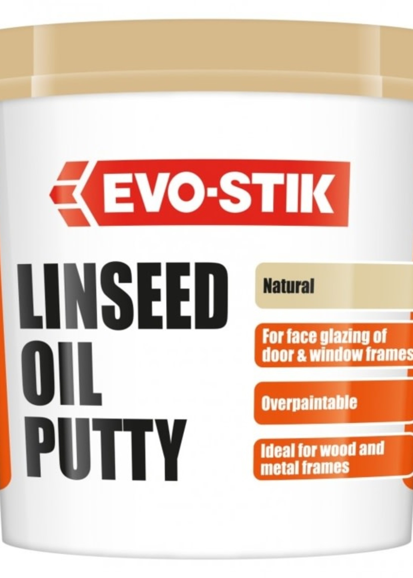 Evo-Stik Evo-Stik Multi-Purpose Linseed Oil Putty 2kg Natural