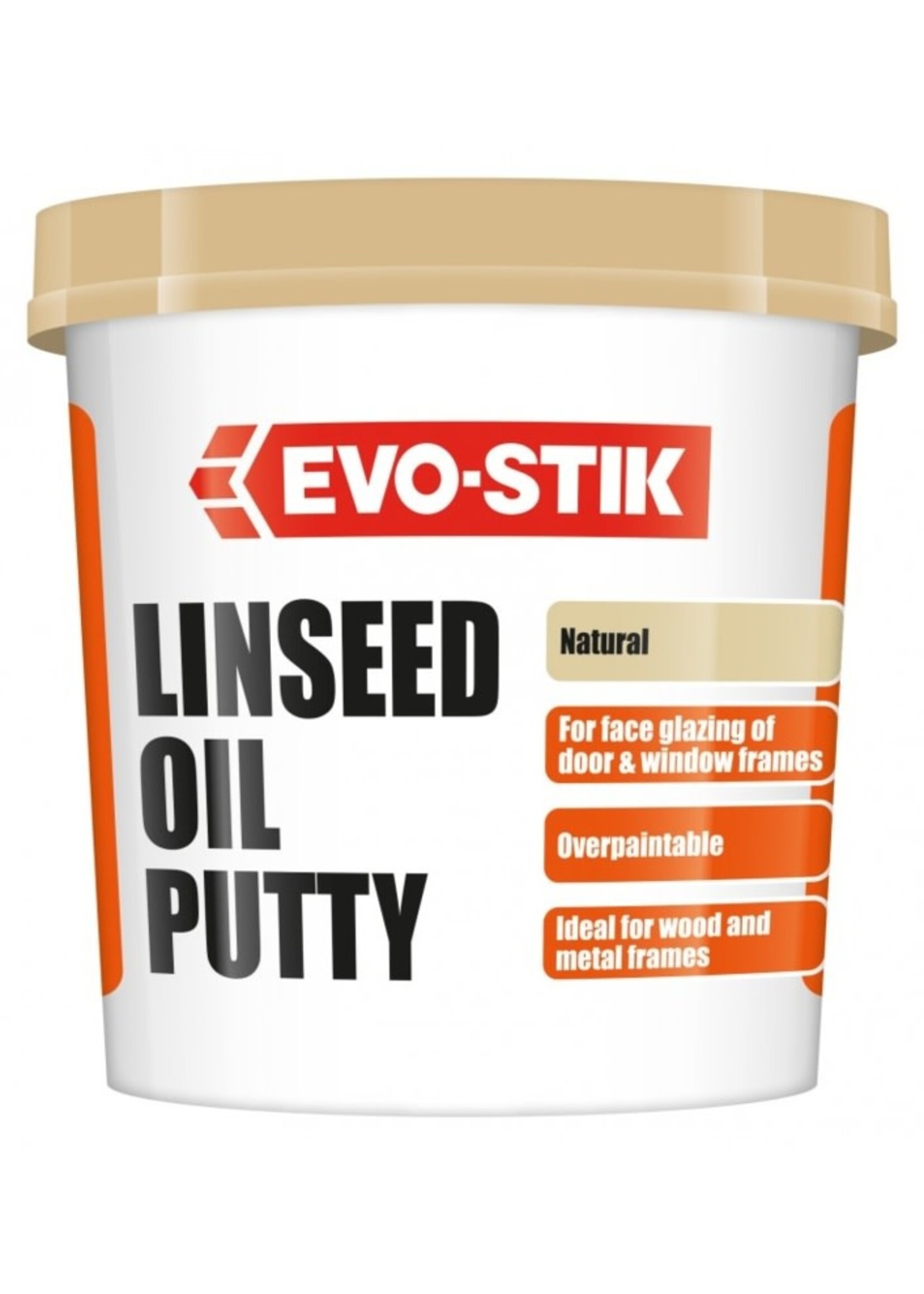 Evo-Stik Evo-Stik Multi-Purpose Linseed Oil Putty 2kg Natural