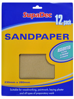 SupaDec SupaDec Sandpaper Assorted 12 Pack