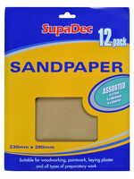 SupaDec SupaDec Sandpaper Assorted 12 Pack