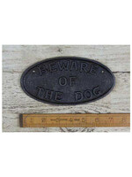 Cottingham Collection Beware Of The Dog Plaque With Hanging Chain