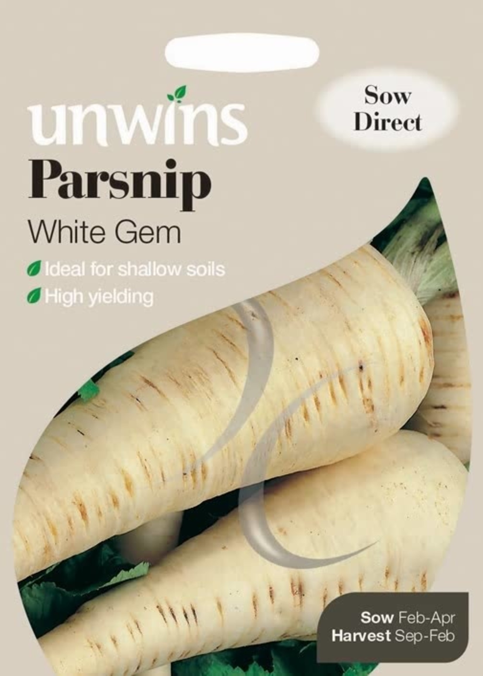 Unwins Parsnip - White Gem