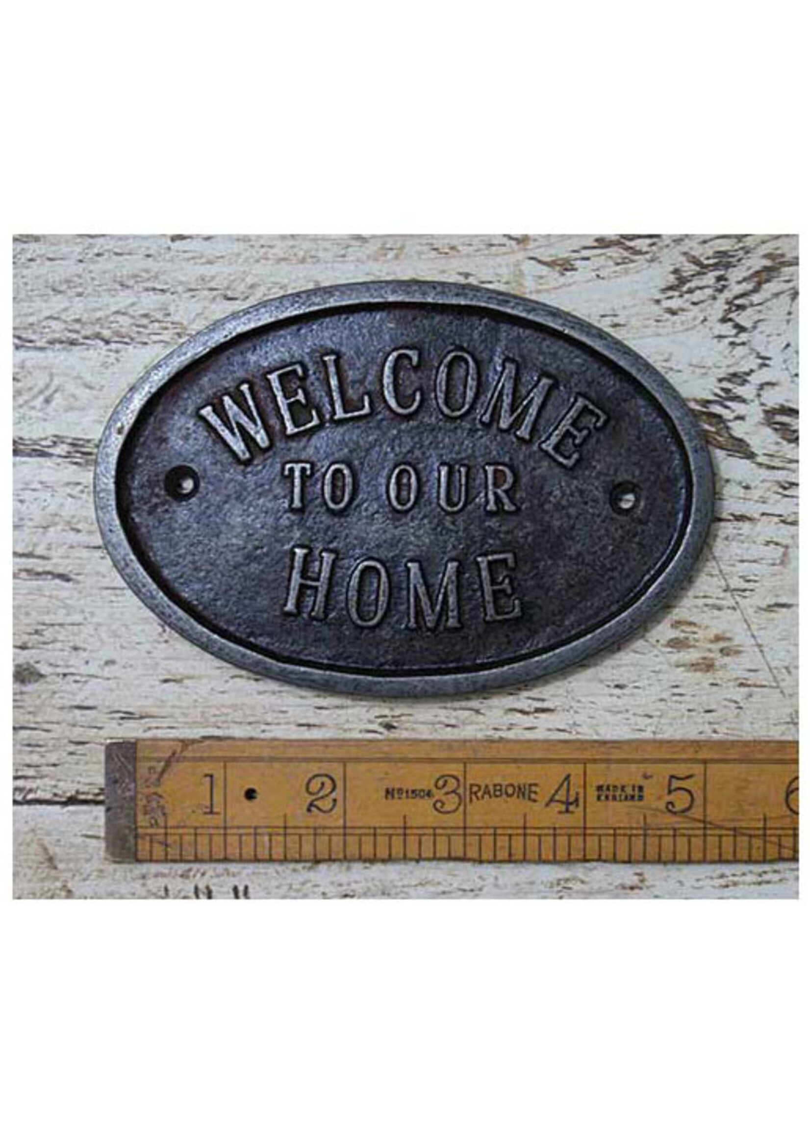 Cottingham Collection Welcome To Our Home' Cast Iron Plaque