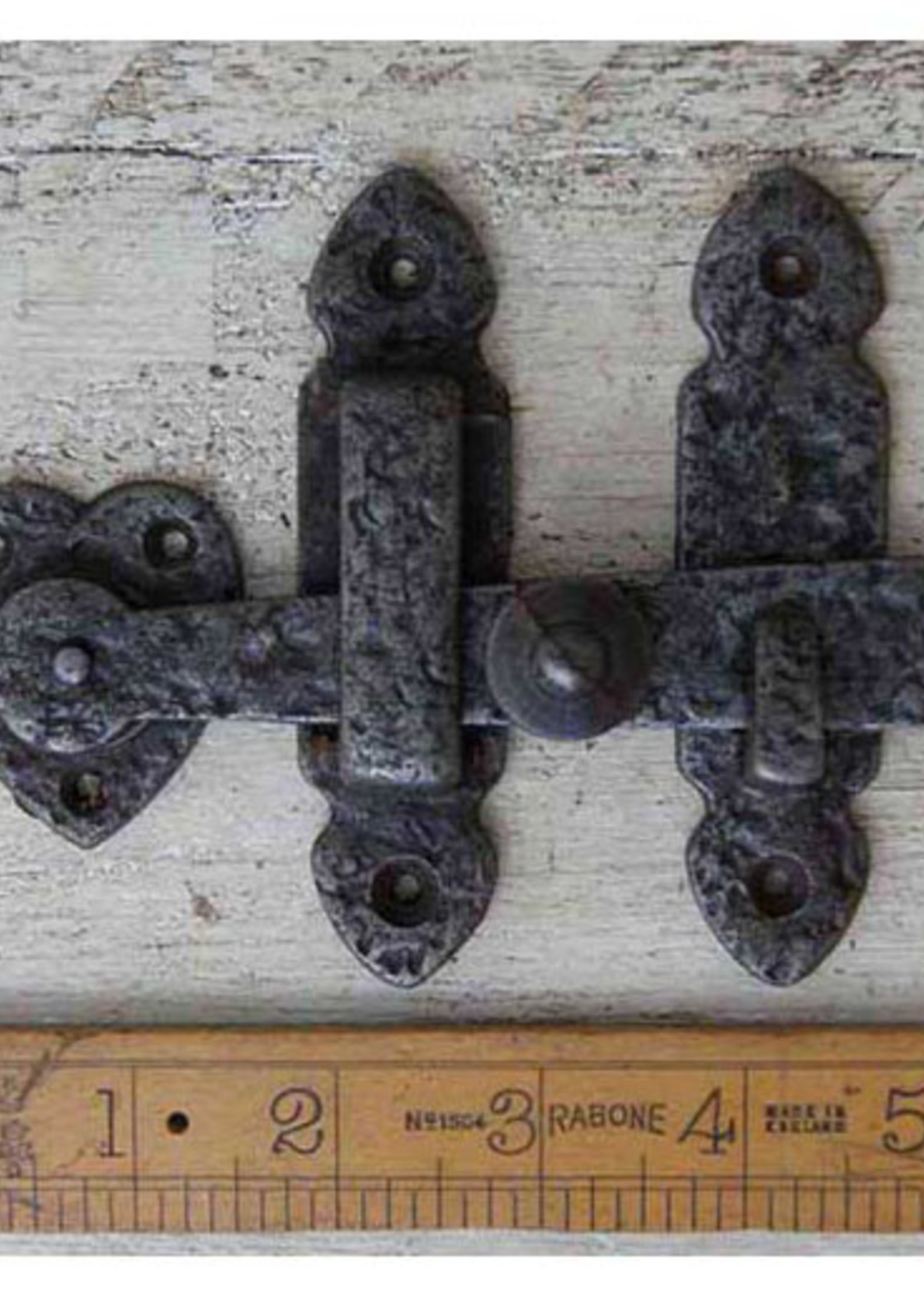 Cottingham Collection Heart Shaped Gate Latch Hand Forged in Cast Iron