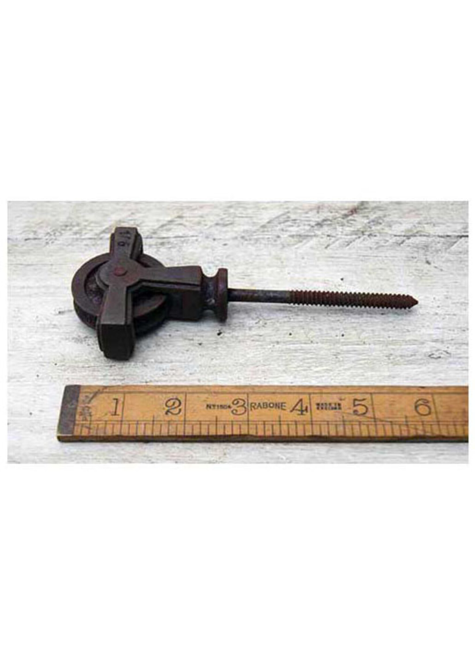 Cottingham Collection Cast Iron Single Screw In Pulley '1883'