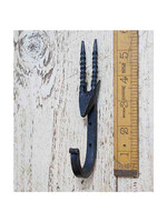 Cottingham Collection Cast Iron 'Gazelle' Scroll Hook Black Waxed