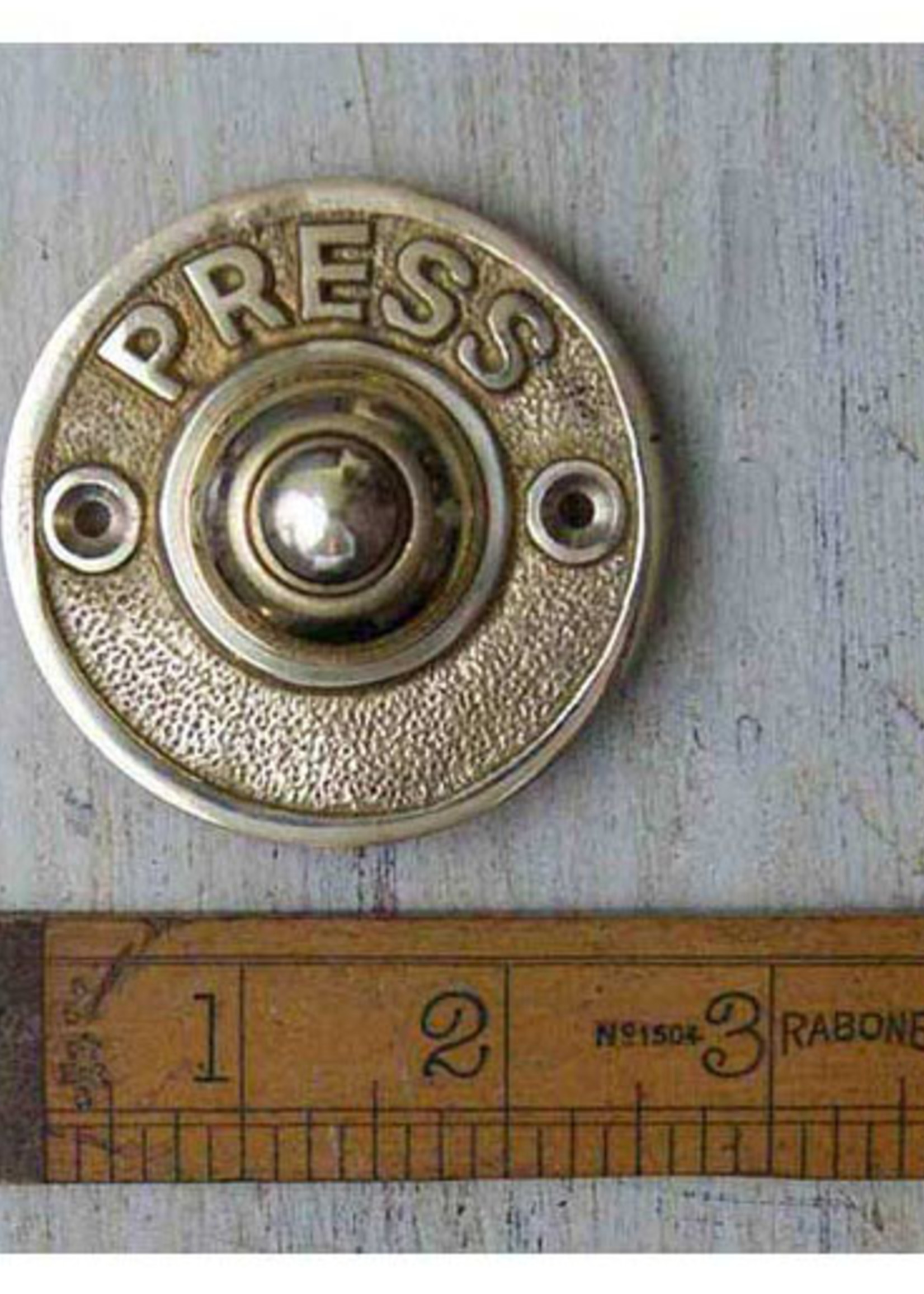 Cottingham Collection Solid Brass Round 'Press' Bell Push