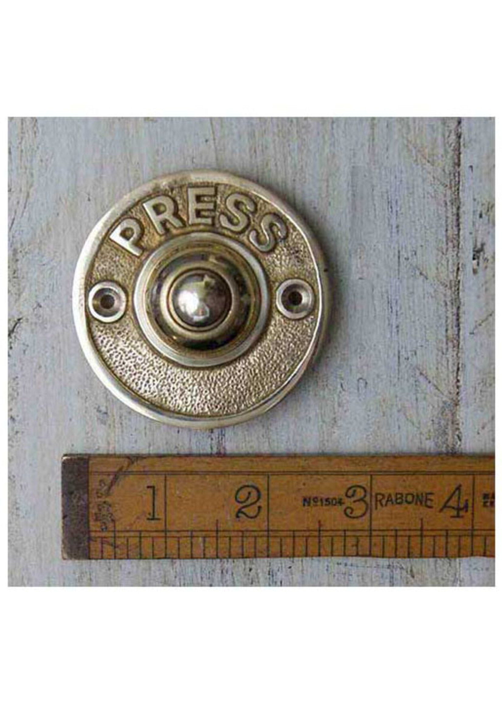 Cottingham Collection Solid Brass Round 'Press' Bell Push